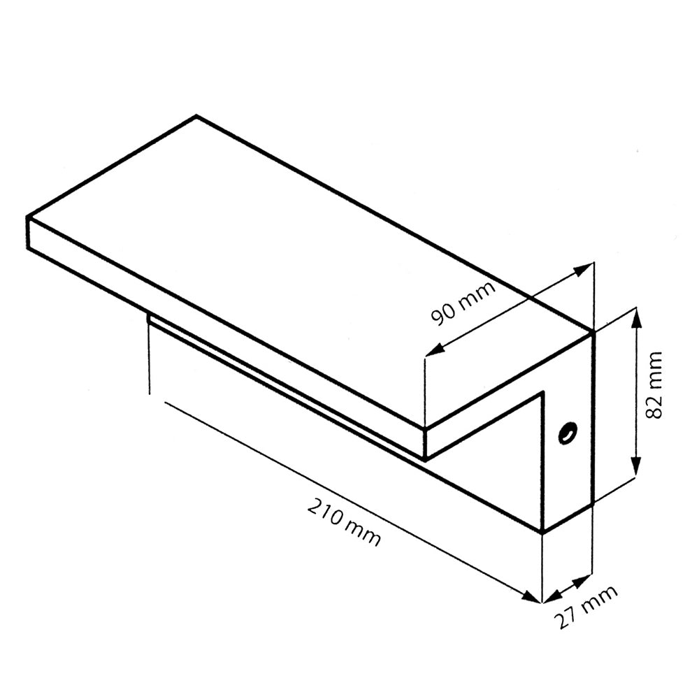 Applique a led 10 watt lampada da parete per balconi giardino IP54 CCT switch