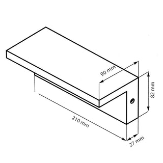 Applique a led 10 watt lampada da parete IP54 tecnologia CCT switch