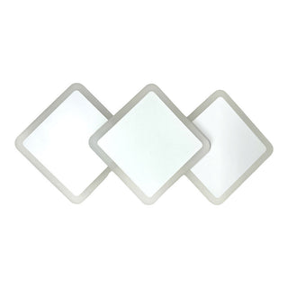 Applique led 3 rombi 14 watt lampada da parete 3 colorazione di luce