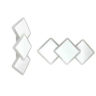 Applique led 3 rombi 14 watt lampada da parete 3 colorazione di luce
