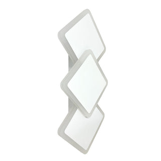 Applique led 3 rombi 14 watt lampada da parete 3 colorazione di luce