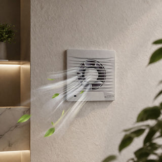 Aspiratore aria elicoidale 100 mm con griglia frontale 14 watt