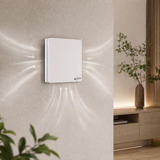 Aspiratore aria elicoidale 100 mm con cover frontale 14 watt