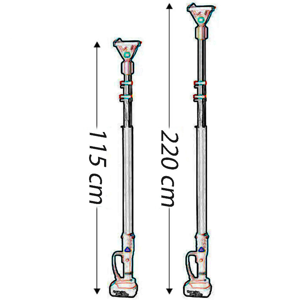 Asta telescopica per attrezzi a batteria a 3 contatti prolunga allungabile per potatura motosega forbice