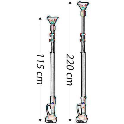 Asta telescopica per attrezzi a batteria a 3 contatti prolunga allungabile per potatura motosega forbice
