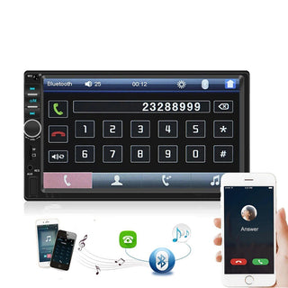 Autoradio monitor 7” 2 DIN touch telecomando bluetooth usb/tf/sd /aux