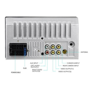 Autoradio monitor 7” 2 DIN touch telecomando bluetooth usb/tf/sd /aux