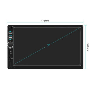 Autoradio monitor 7” 2 DIN touch telecomando bluetooth usb/tf/sd /aux