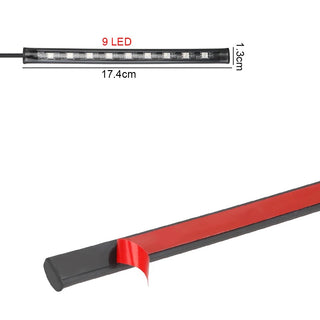 Strip LED auto 4 barre  LED RGB 12V cavo accendisigari telecomando