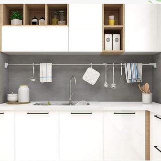 Bastone silver per tenda o appendiabiti regolabile da 160 a 300 cm