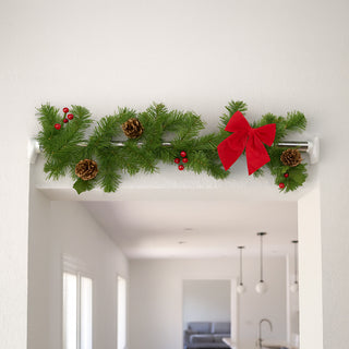 Bastone silver per tenda o appendiabiti regolabile da 160 a 300 cm