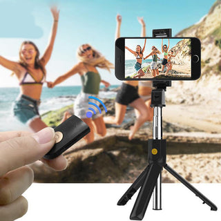 Bastone selfie treppiede bluetooth telescopico telecomando wireless