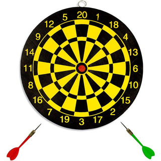 Bersaglio tiro a segno freccette 22 cm gioco doppio lato con gancio