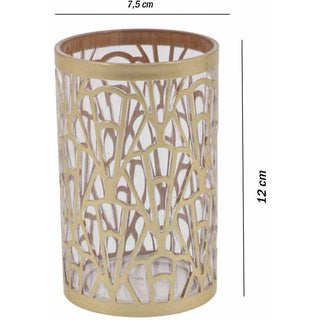 Set Accessori Bagno 3 Pezzi oro stile contemporaneo con Dispenser Sapone Bicchiere portaspazzolino piattino portasapone