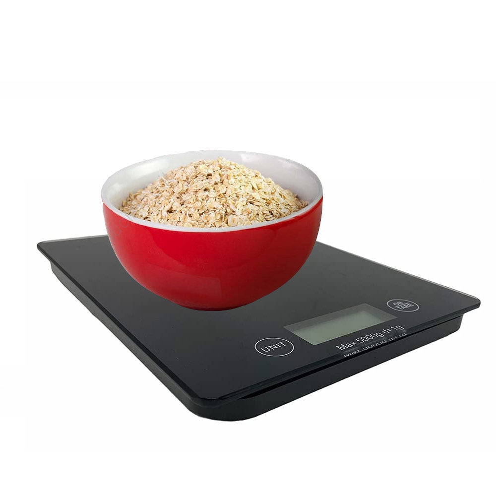 Bilancia digitale da cucina per alimenti slim con display lcd per gr kg lb ml OZ da 1gr a 5kg