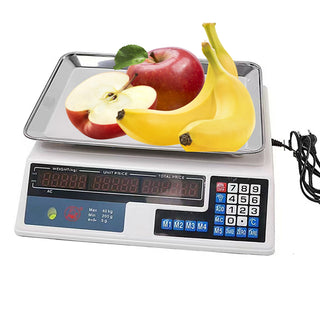Bilancia digitale elettronica slim max 40kg 6 display retroilluminati