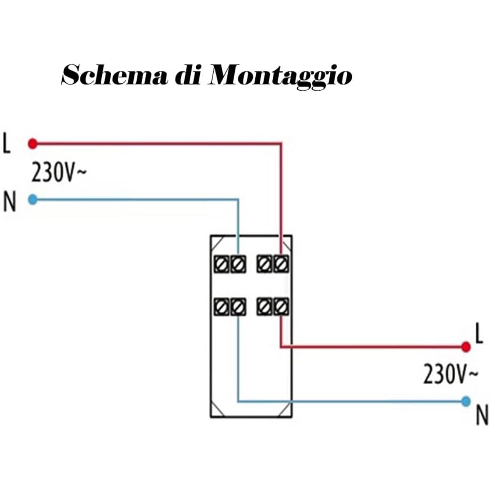 Interruttore bipolare compatibile con living light international air pulsante luce 16ax 250vac