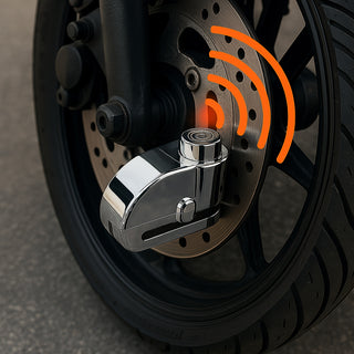 Blocca disco allarme sonoro per ruote di bici scooter moto 2 chiavi