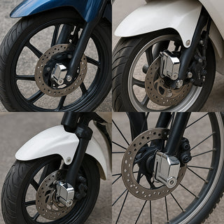 Blocca disco allarme sonoro per ruote di bici scooter moto 2 chiavi