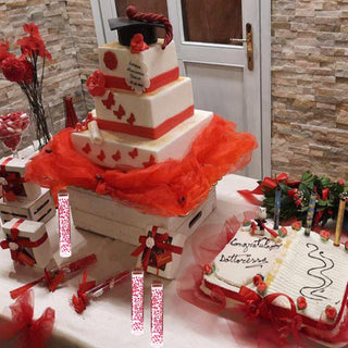 Bomboniere laurea portaconfetti 12 Pezzi provetta bomboniere rosso