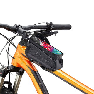 Borsa per bici da manubrio con supporto cellulare touchscren