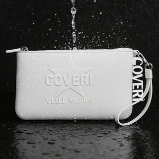 Borsello in silicone unisex Coveri pochette con cerniera e manico