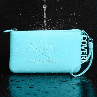 Borsello in silicone unisex Coveri pochette con cerniera e manico