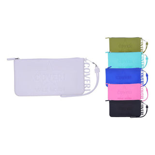 Borsello in silicone unisex Coveri pochette con cerniera e manico