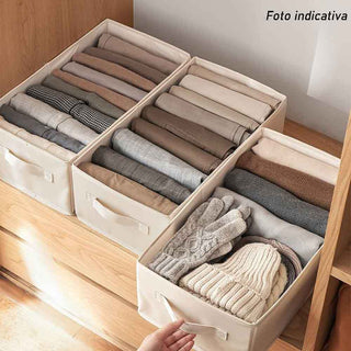 Scatola box pieghevole 9 scomparti contenitore per armadi 36x20x25 cm