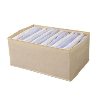 Scatola box pieghevole 12 scomparti contenitore per armadi 44x20x30 cm