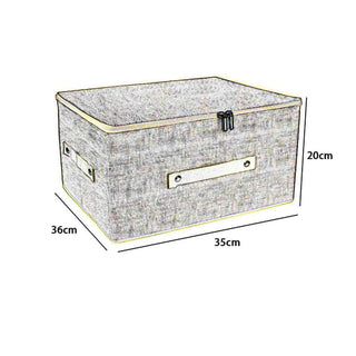 Scatola box porta abiti contenitore con cerniera 36x35x20 cm