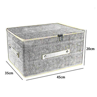Scatola box porta abiti contenitore con cerniera 35x45x20 cm