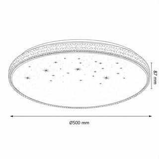 Plafoniera  led dimmerabile 60 watt CCT luce fredda naturale e calda