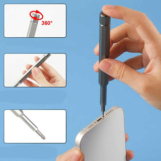 Set 24 cacciaviti di precisione magnetici con custodia per fai da te