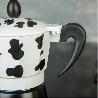 Caffettiera effetto mucca moka 1 2 3  tazze macchina del caffè
