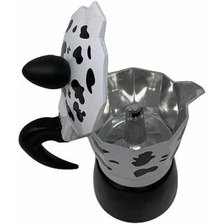 Caffettiera effetto mucca moka 1 2 3  tazze macchina del caffè