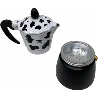 Caffettiera effetto mucca moka 1 2 3  tazze macchina del caffè