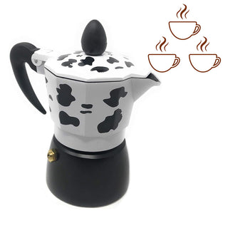 Caffettiera effetto mucca moka 1 2 3  tazze macchina del caffè
