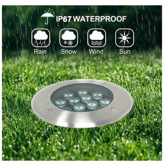 Faretto incasso calpestabile 12 led 12 watt 6500k 3000k 4000k IP67