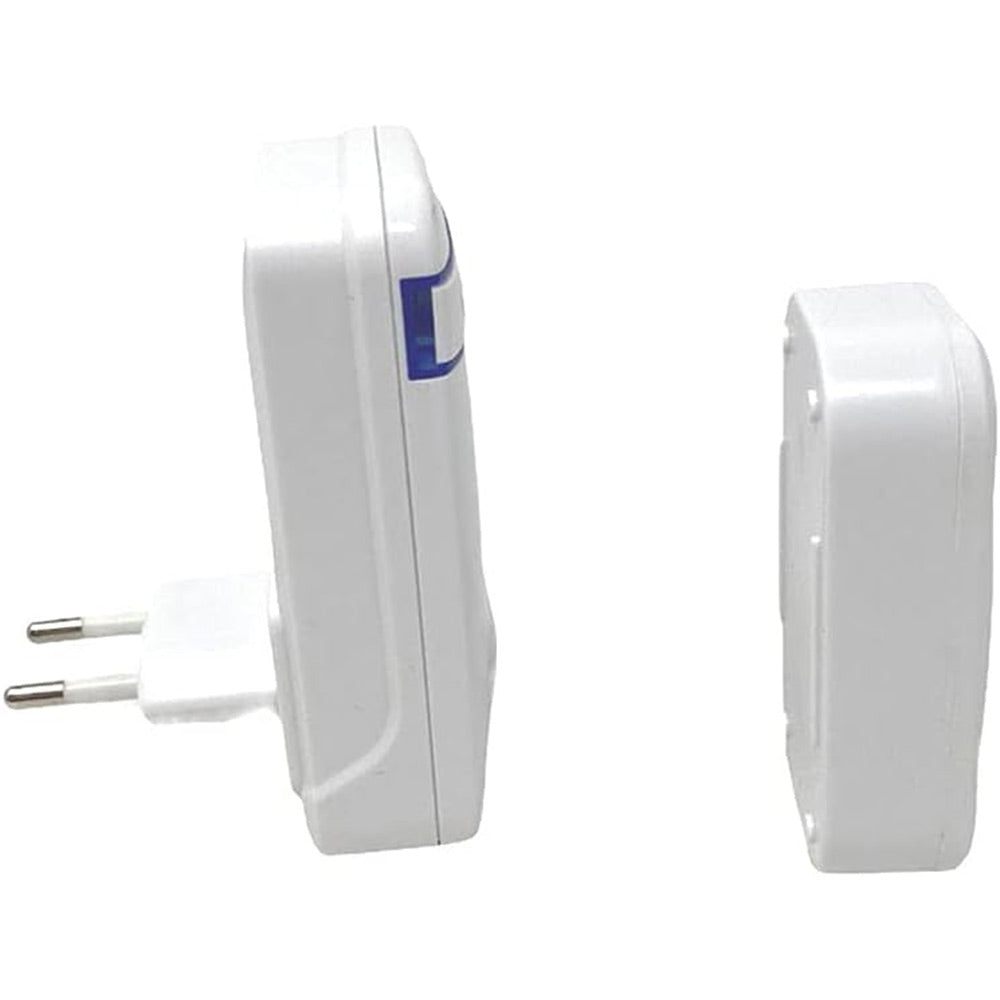 Campanello wireless senza fili con spina incorporata 38 melodie wifi doorbell volume regolabile indicatore led