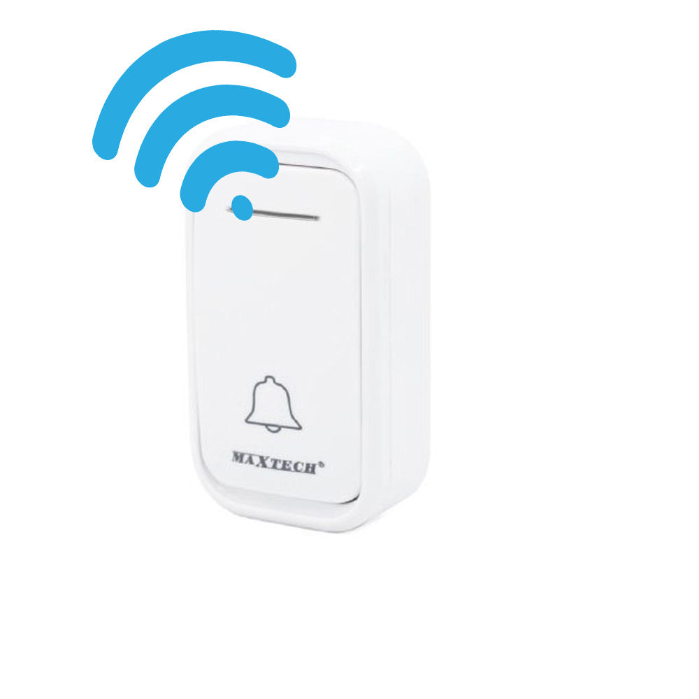 Campanello wireless a batterie wifi doorbell 38 melodie raggio 80 m senza fili volume regolabile indicatore led