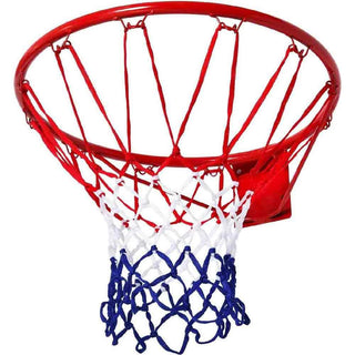 Canestro basket a muro in metallo 45cm rete in nylon x pallacanestro