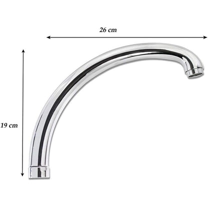 Canna di ricambio curva bassa per miscelatore da lavello attacco universale 2.7 cm