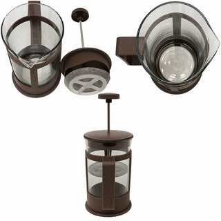 Cappuccinatore montalatte manuale in vetro 300 ml schiuma caffè latte