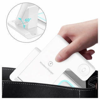 Caricatore Wireless 3in1 15 Wat per Smartphone Smartwatch Auricolari