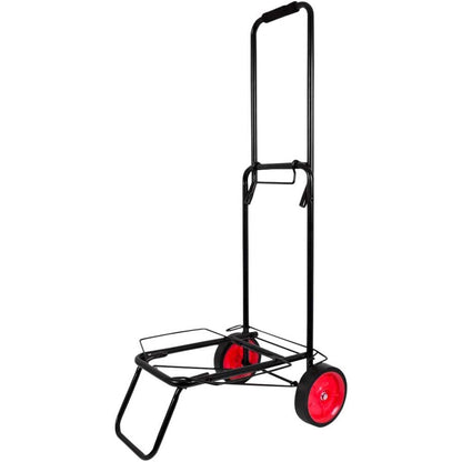 Carrello multiuso pieghevole richiudibile portapacchi carrellino a 2 ruote porta zaini valige borsa della spesa con elastico di sicurezza