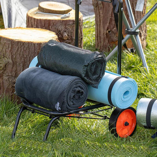 Carrello multiuso pieghevole 2 ruote con elastico di sicurezza