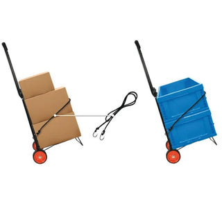 Carrello multiuso pieghevole 2 ruote con elastico di sicurezza