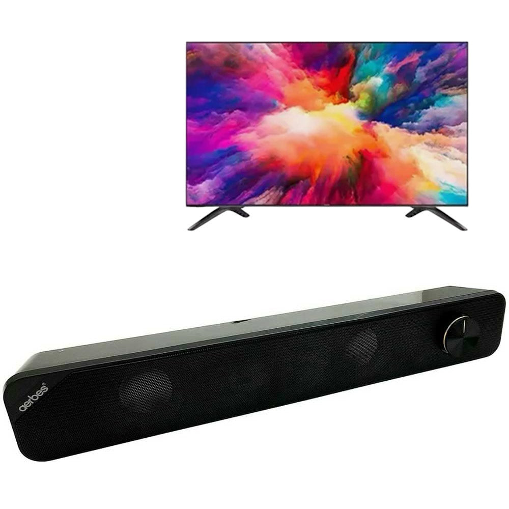 Cassa speaker soundbar usb 2.0 jack 3.5 mm altoparlante per tv pc notebook