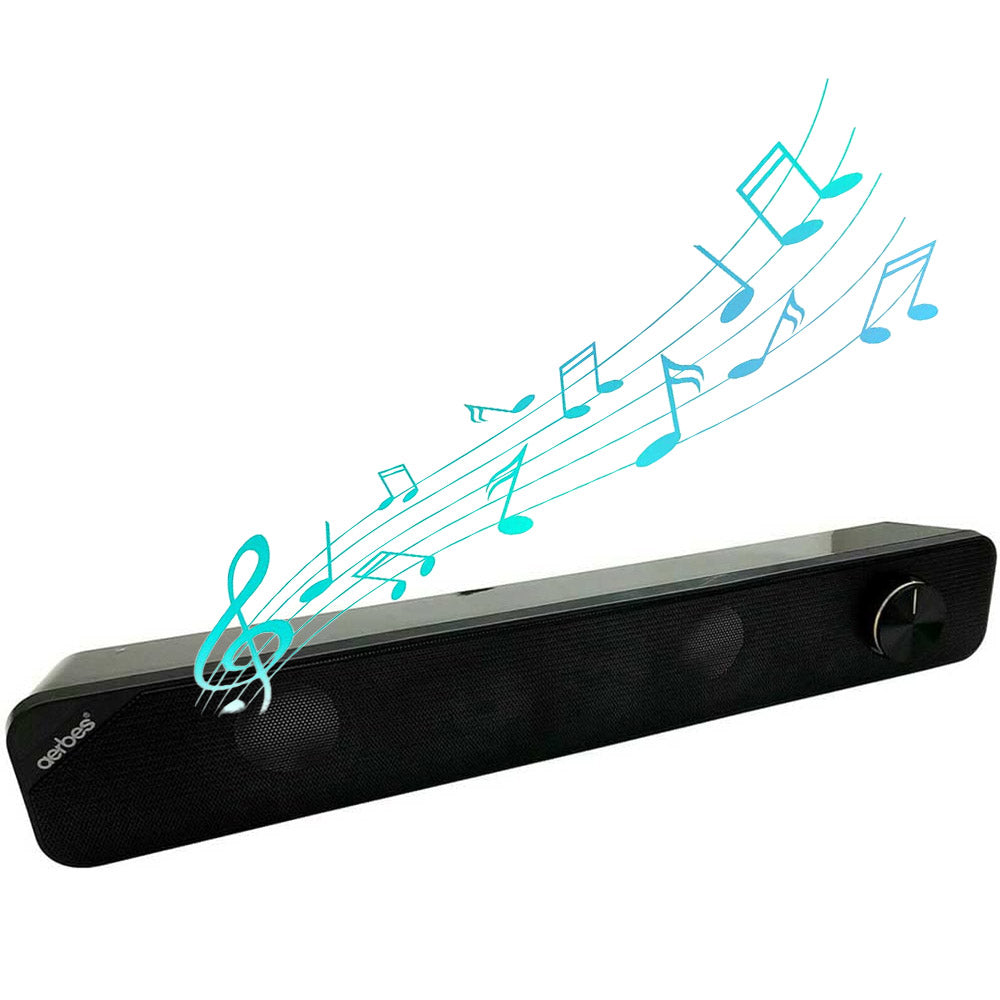 Cassa speaker soundbar usb 2.0 jack 3.5 mm altoparlante per tv pc notebook